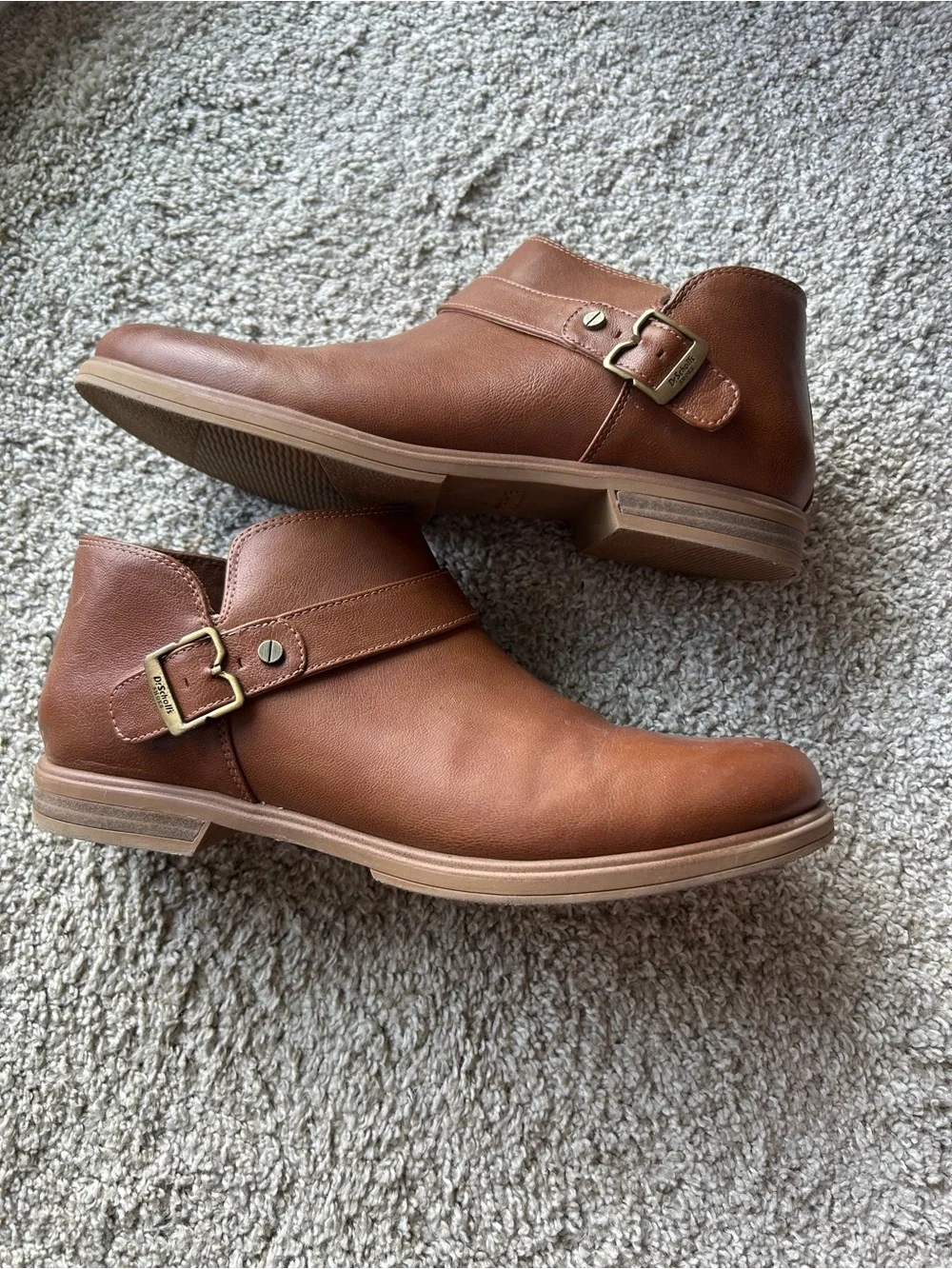 Brown Women’s Booties Dr Scholls EUC
